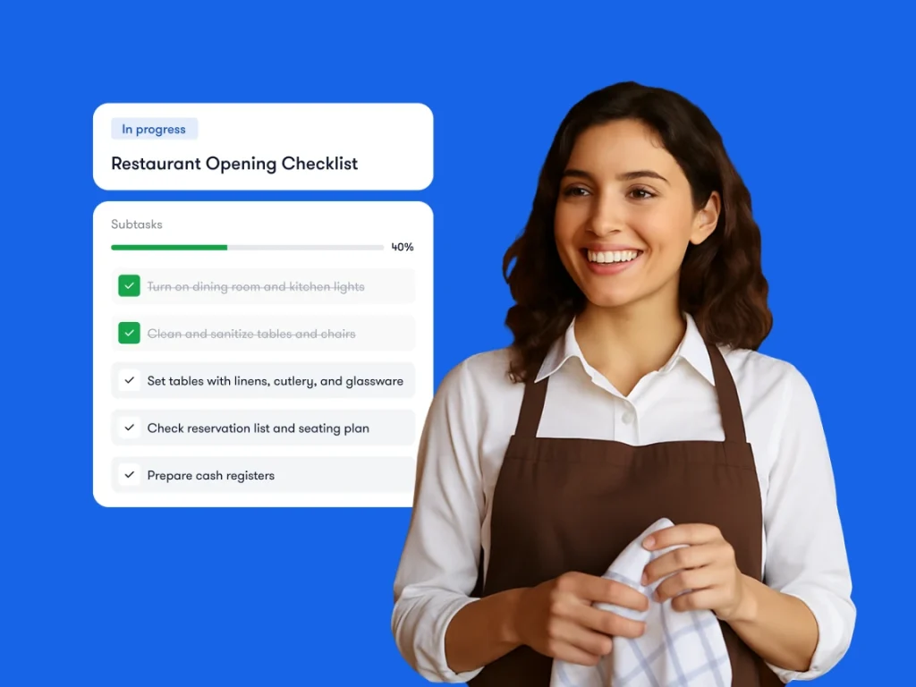Restaurant SOPs opening checklist Bitreport