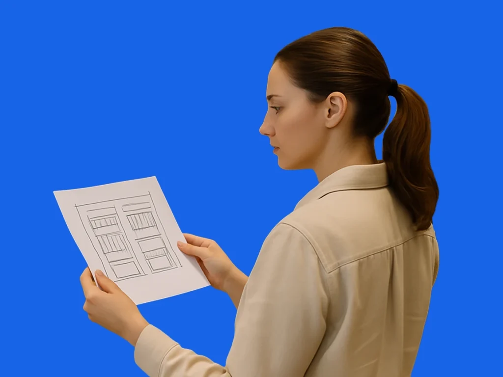 Visual merchandising paper instructions
