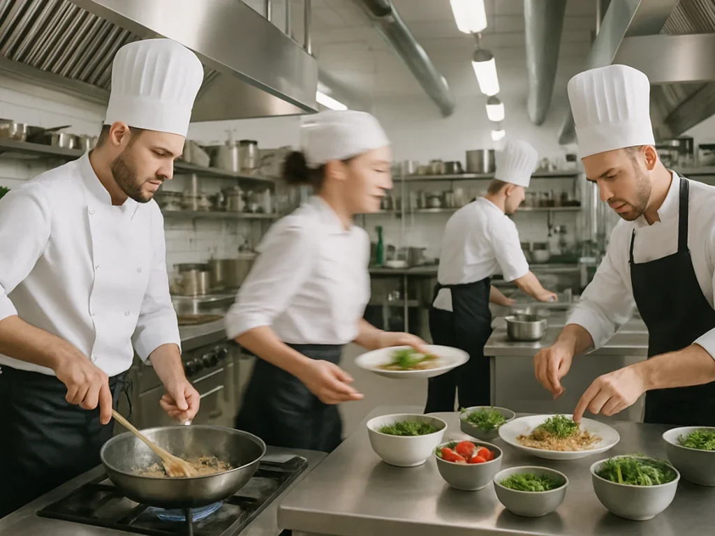 Restaurant busy kitchen staff Bitreport