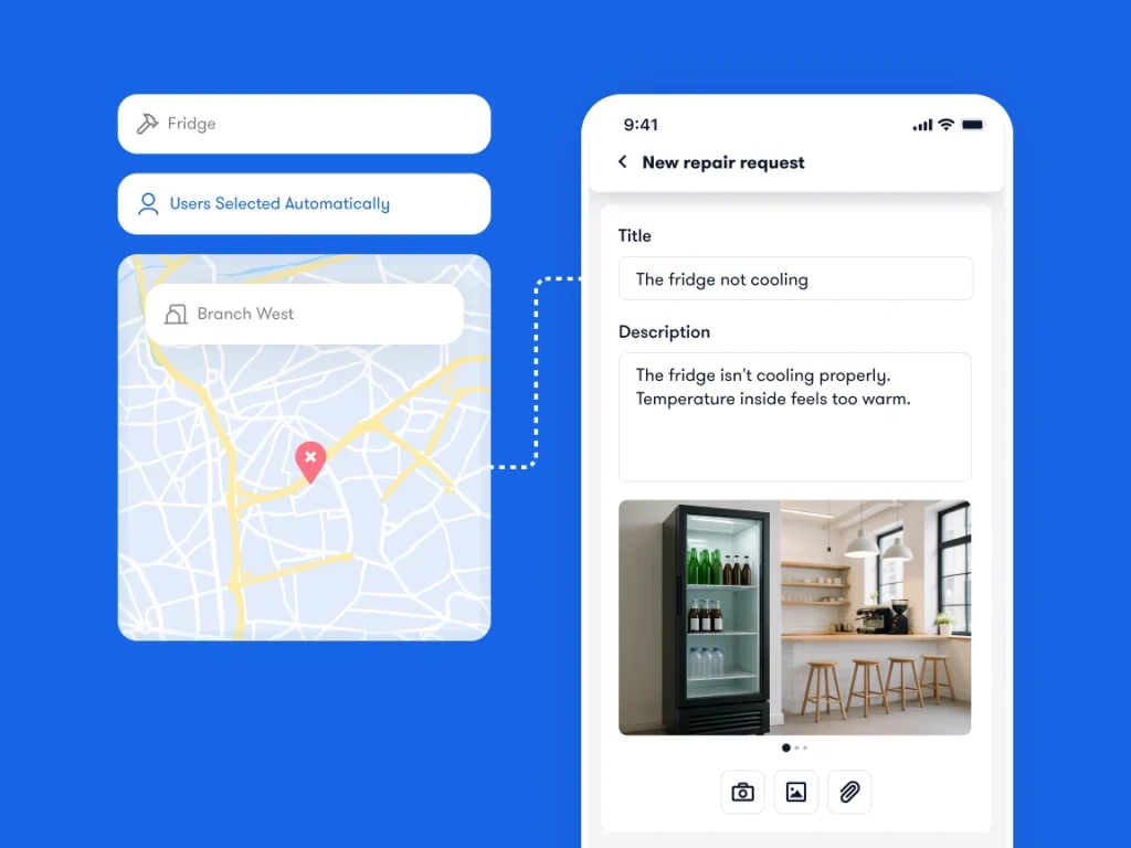 Restaurant repair request Bitreport