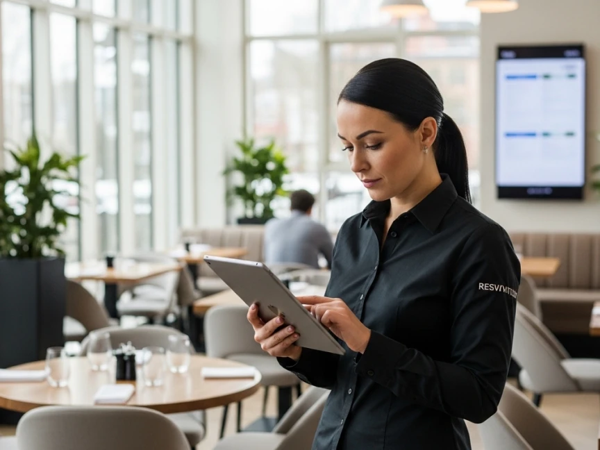 Restaurant manager final checks before opening restaurant doors Bitreport