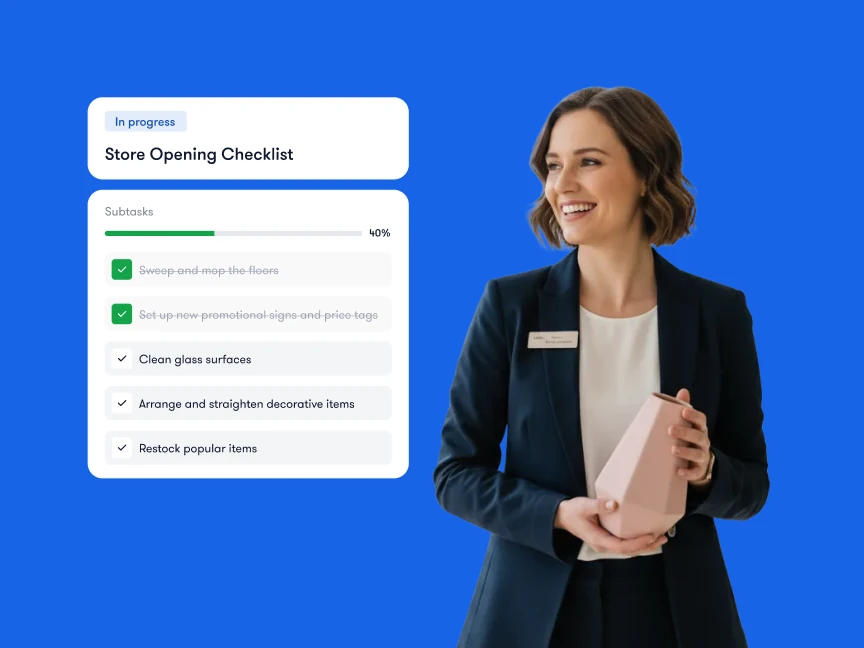 Digital checklist for retail store opening Bitreport