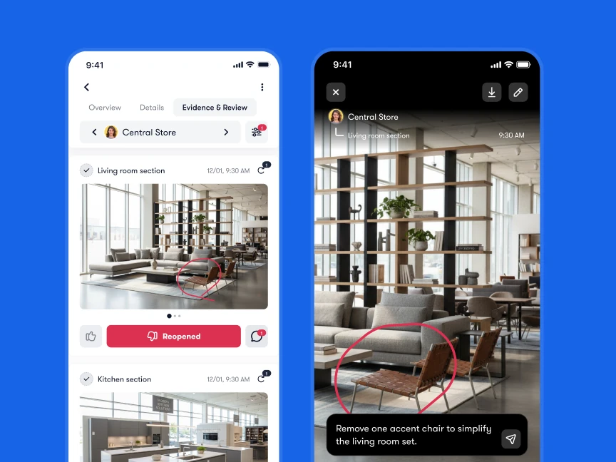 Digital visual merchandising checks with photo proof Bitreport