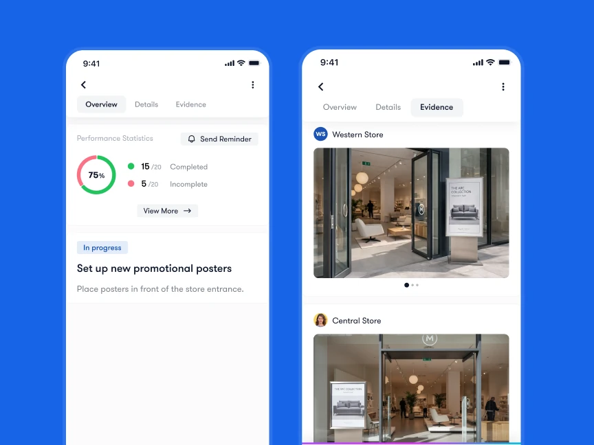 Retail marketing store task management for promotions Bitreport